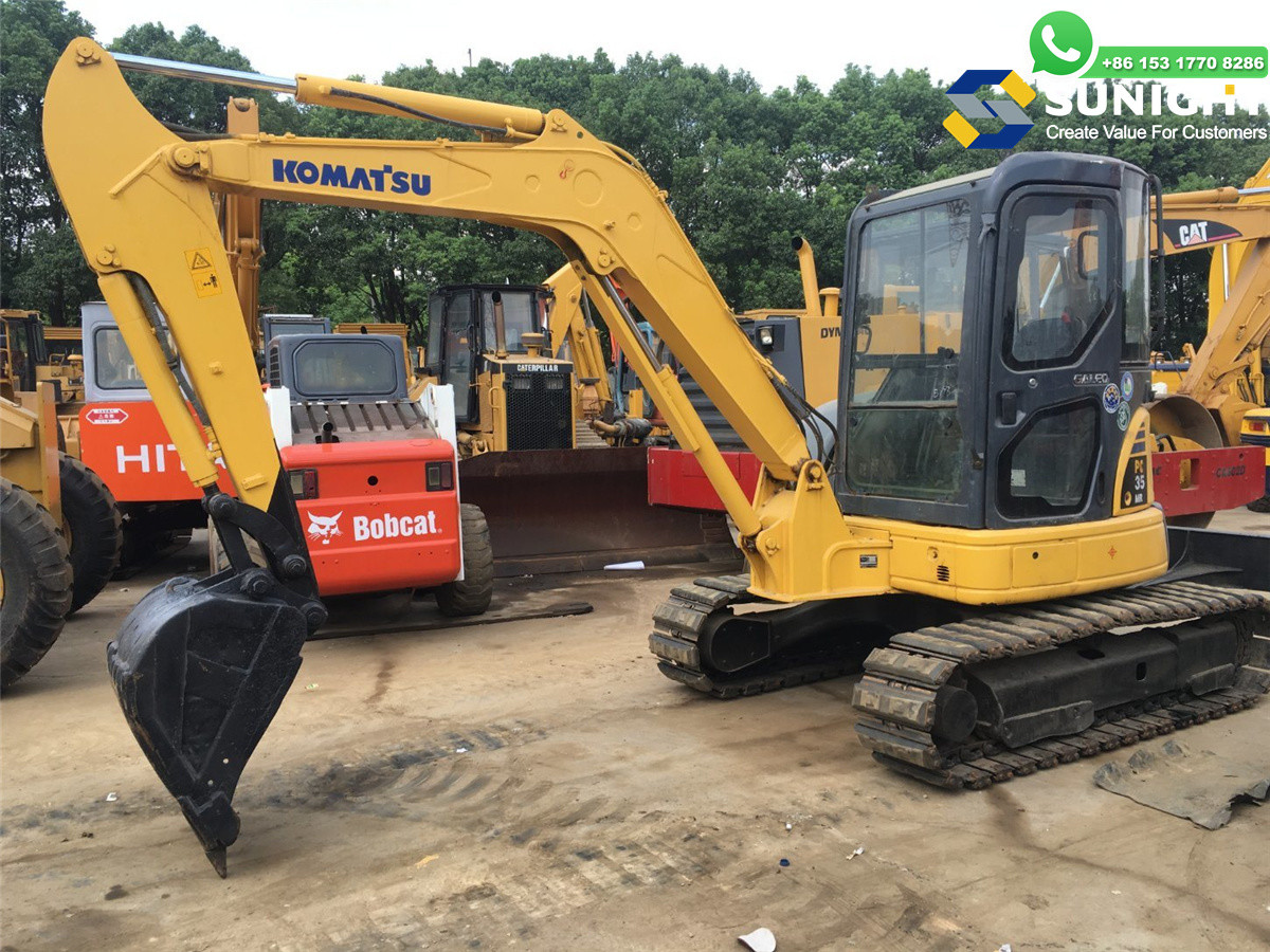 Second Hand KOMATSU PC35MR Excavator 3.5 Ton Mini Earth Moving Machine Used KOMATSU PC35 MR Excavator Digger PC 35