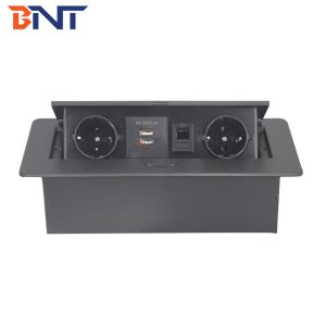 Conference power data solution office table mounted pop up outlet with usb