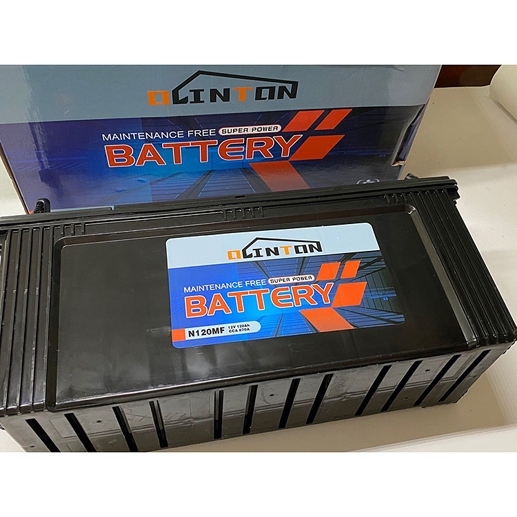 Excavator Sealed Lead Acid Battery Heavy Duty N120MF 12v 120ah CCA870A