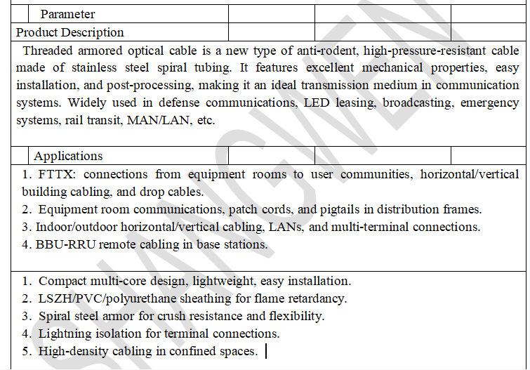 4 6 8 CH TPU Armored Jumper LC FC SC ST Multimode Fiber Optic CL3 Cable Cores for Network Device Reel Drum OM2/OM3/OM4