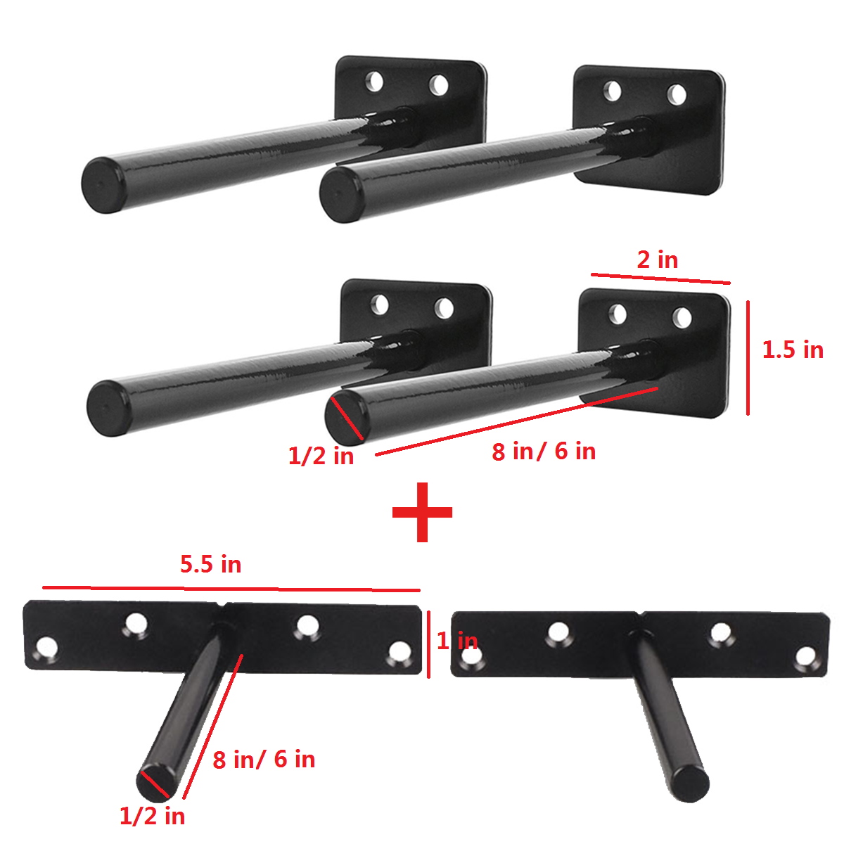 Single-side Bracket Heavy Duty Hidden Shutter Wall Mounted Floating Shelf for Home Decor
