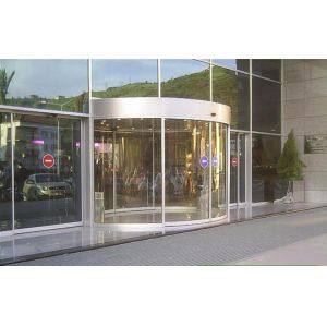 China Full or semi circle Concave or convex version arc door / curved glass doors on sale