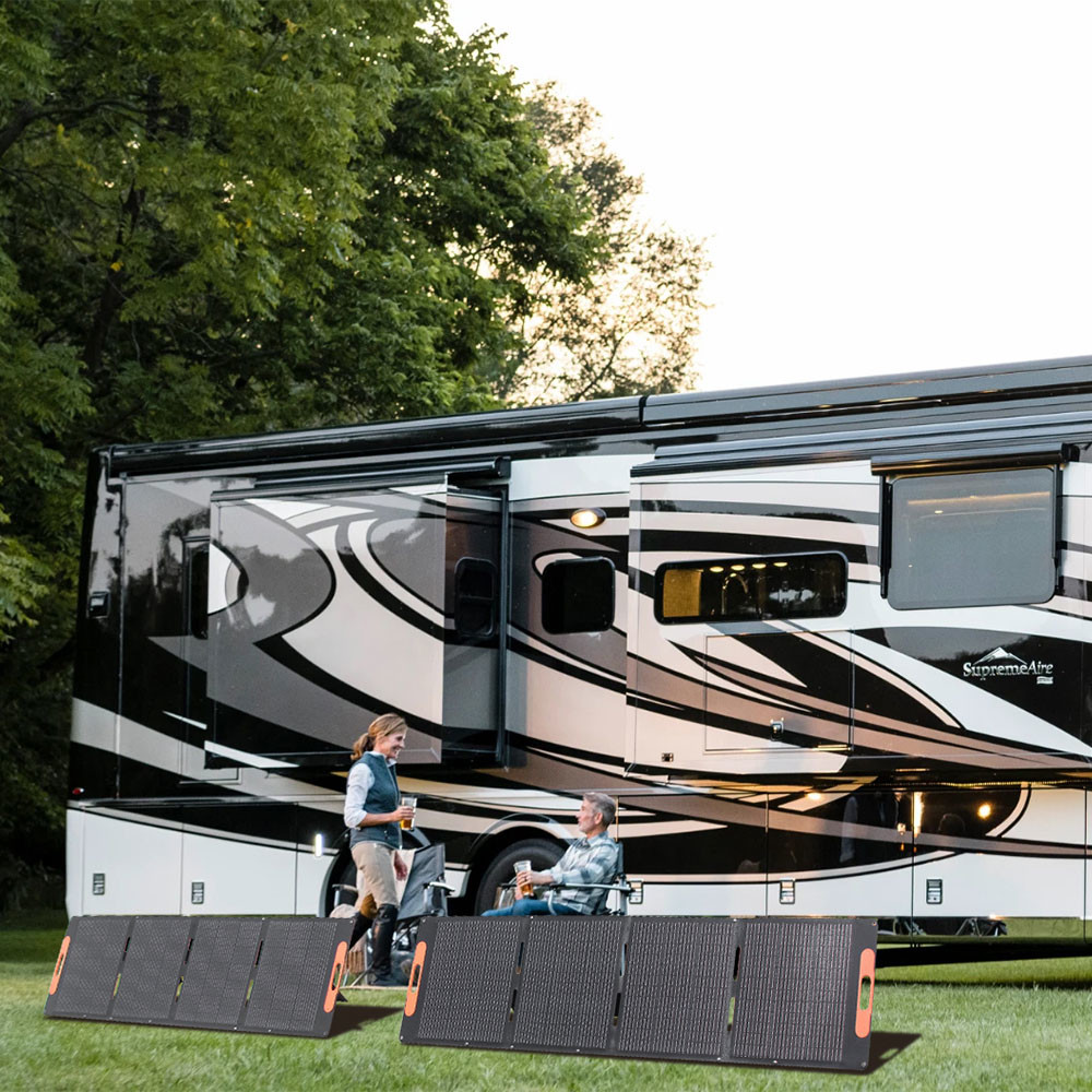 300W RV Portable Folding Solar Panels IP65 With Optional Solar Charge Controller