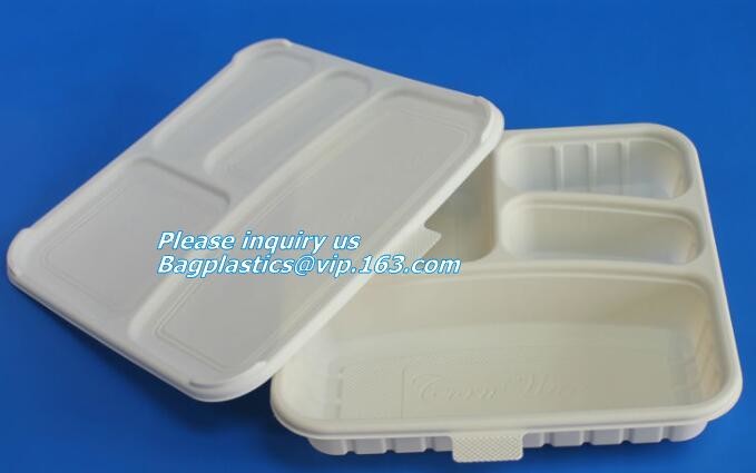Meal Prep Containers Free Sample Bento Lunch Box Biodegradable Food Container Plastic Wheat Straw Lunch Box bagplastics