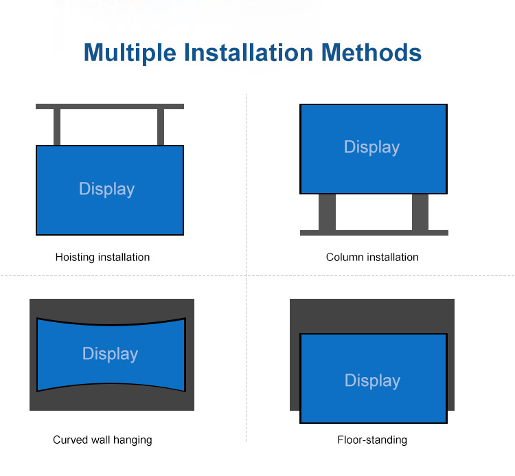 Borderless Multi Color LED Display P8 Outdoor Led Screen Aspect ratio 16:9