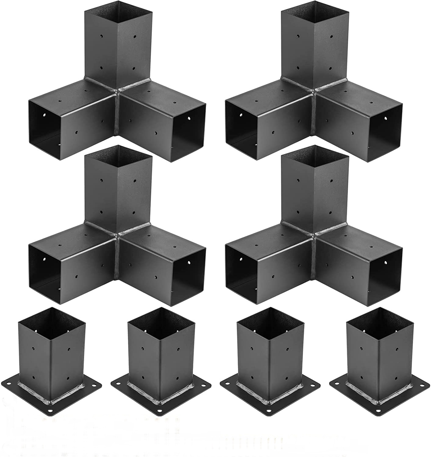 Single-side Bracket for Metal Boot Shoulder Pergola High Carbon Steel Modular Sizing