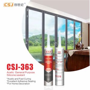 Acetic Cure General Purpose Silicone Sealant For Windows / Glass