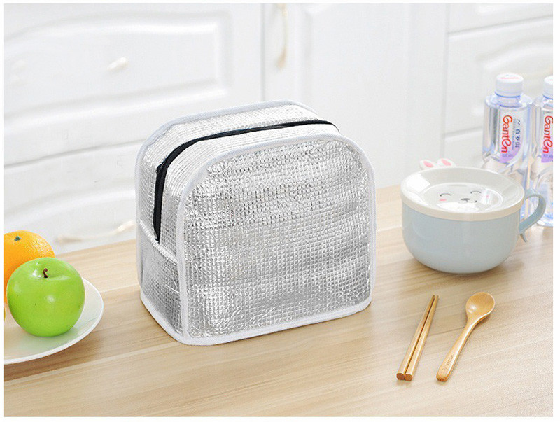 Large Capacity Multicolor Striped Bento Lunch Bag