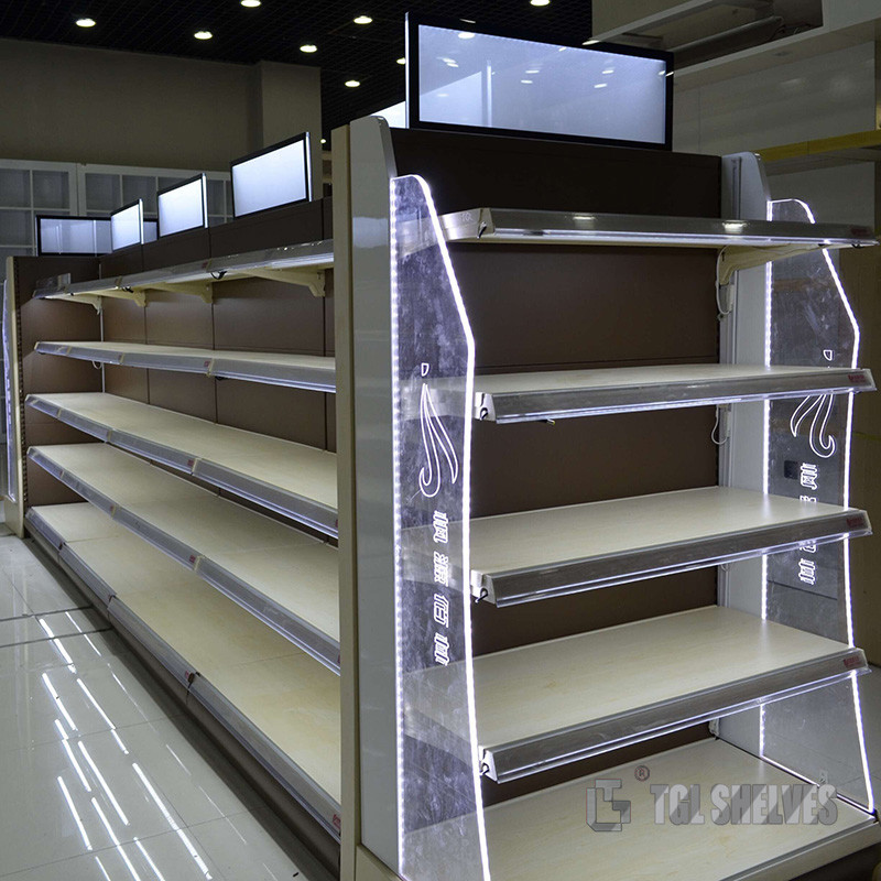 Grocery Store Gondola Shelf Rack Lozier Type Economic Style