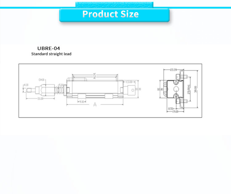 UBRE-O4Y Resistance Type Displacement Sensor For Automation Applications ODM