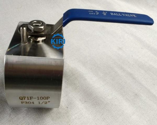 Wafer End Forged Steel Ball Valve DN15 - DN50 Size Wafer Ball Valve Long Service