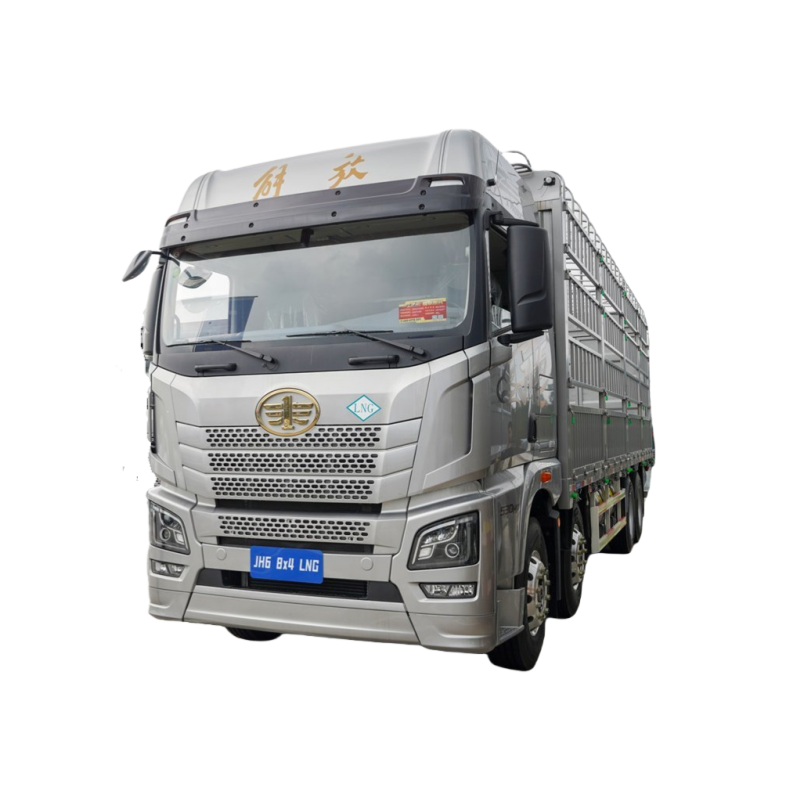 Qingdao Jiefang JH6 Heavy Truck Zhizun Edition 2.0 530 Horsepower 8X4 9.4 Meters LNG AMT Automatic Gear Warehouse Grid Truck