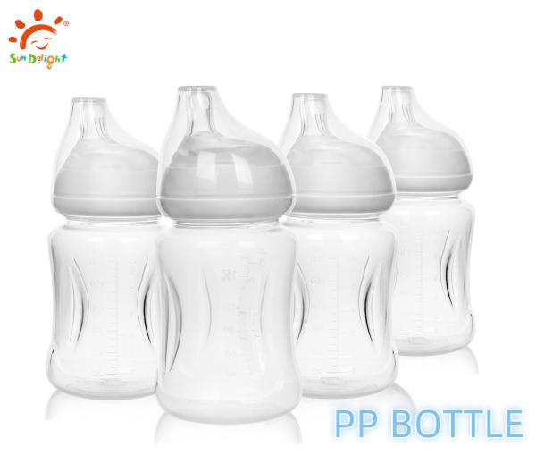 Clear Anti Colic Newborn Baby Feeding Bottle Microwave Sterilization Baby Cup