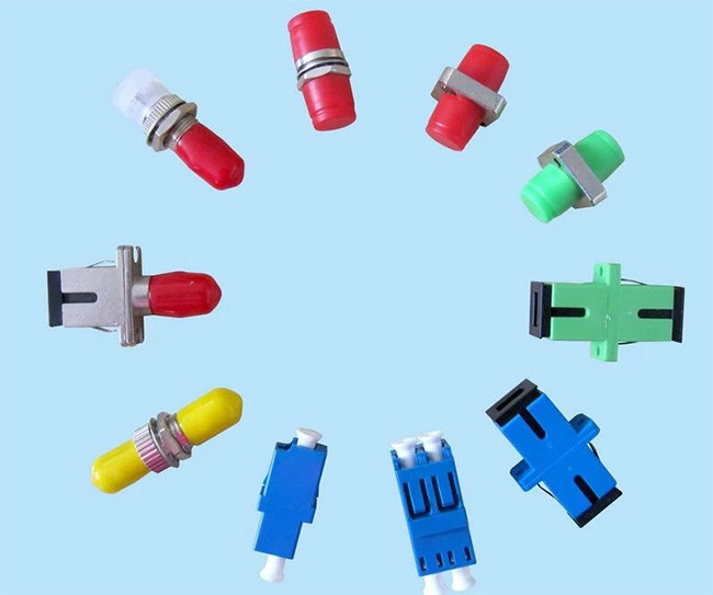 Fiber Optic Cable Adapter SC FC LC M-F M-M F-F Plastic / Metal Material