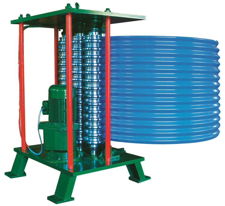 0.3-0.8mm Galvanized Steel Corrugated Roofing Sheet Curving Machine With 11kw Motor For Roof Use