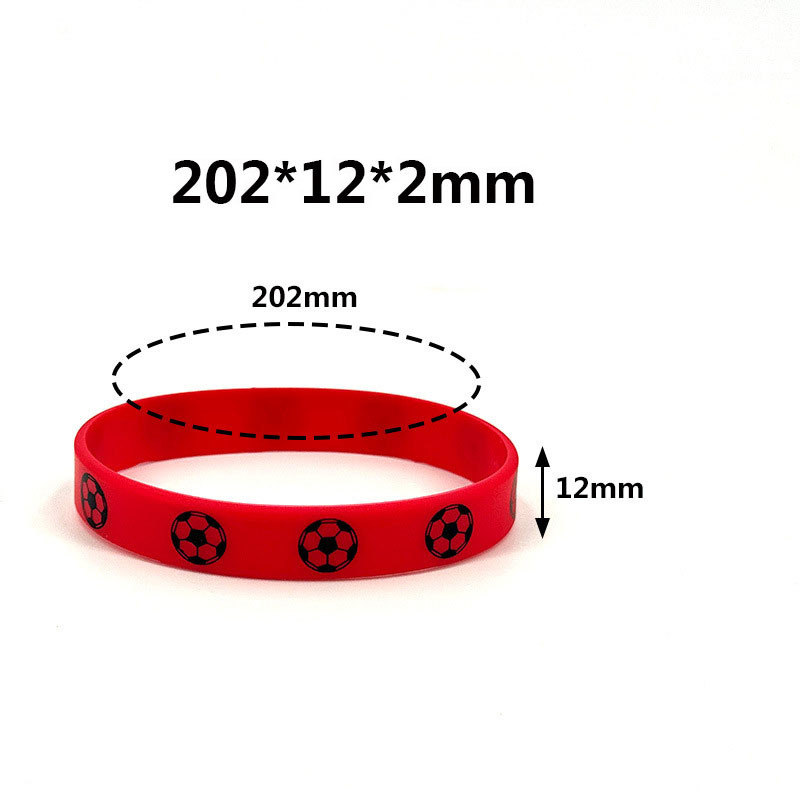 Slogan Watchword Printed Silicone Bracelets Customization Bands Football Basketball Fans Sports Silicone Wristbands