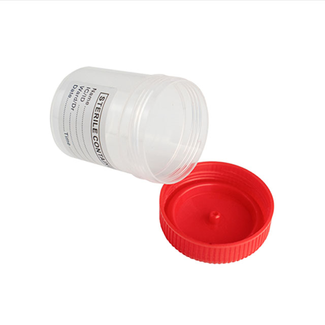 Plastic Disposable Medical Sterile Sample Specimen Collection Stool Urine Container 30ml 60ml 120ml