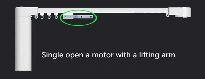 Horizontal Smart Automatic Curtain Opener And Closer Compatible With Alexa