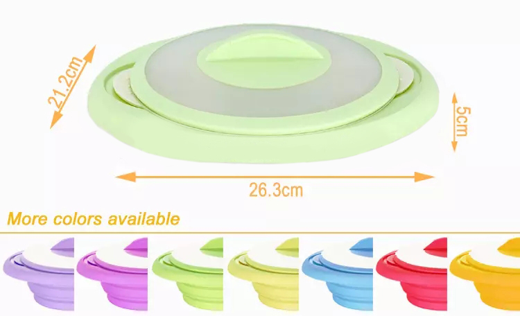 Hot Resistant Kitchen Utensil Food Grade Collapsible Silicone Food Steamer
