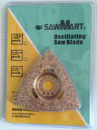 Quality 3-1/8" Triangular Carbide Rasp Multi Tool Blades Oscillating Saw for sale