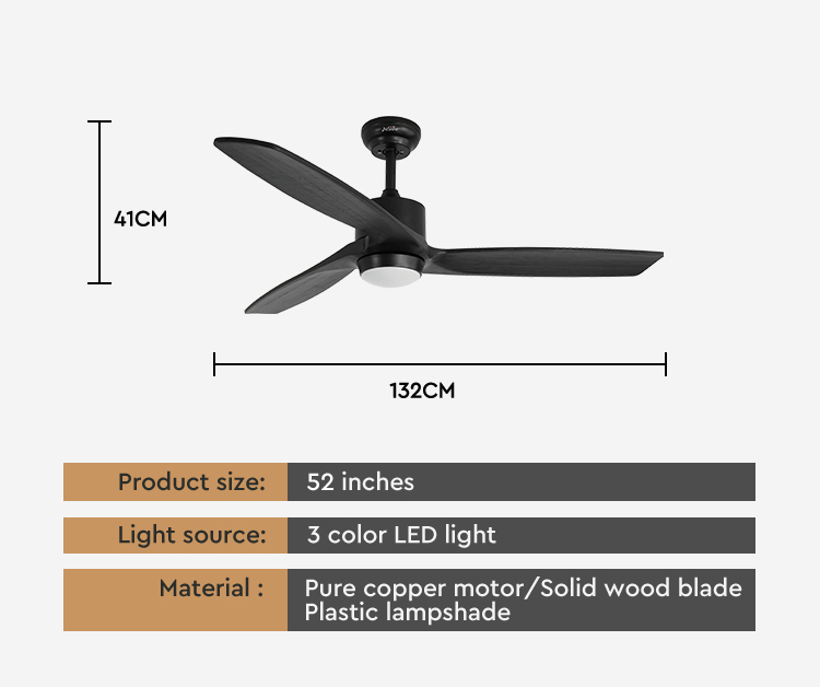 wood ceiling fan