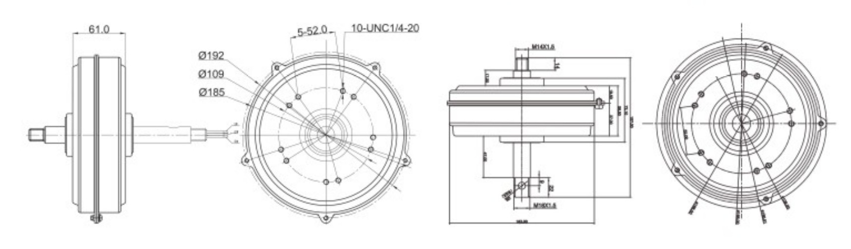 72 Inch BLDC Industrial Ceiling Fan Motors 340V With Controller