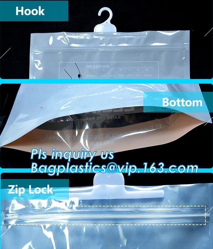hanger bag with zip lock on the top,Frosted Zip lockk bag EVA PVC hanger bag for clothes, EVA frost drawstring bag, Froste