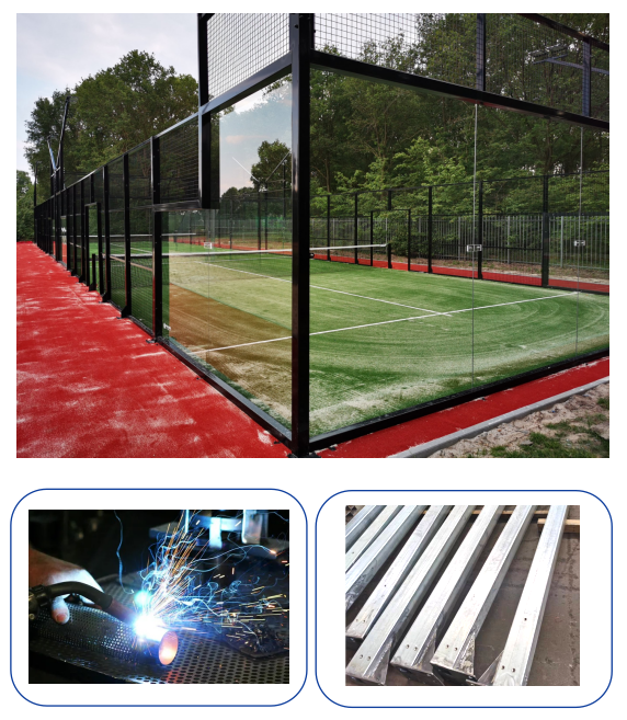 China Lvyin Manufacturer 10x20m Portable Padel Court 4m Full Tennis Court