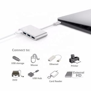USB 3.1 Interface 4-In-1 Type C Hub Multiple Adapter For Speed Data Transfer