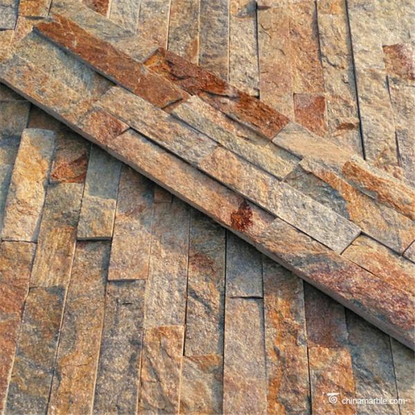 Natural stone Gold Sunset Quartzite Cultured Stone WSQ-009 6×24 (150×600mm)6×22