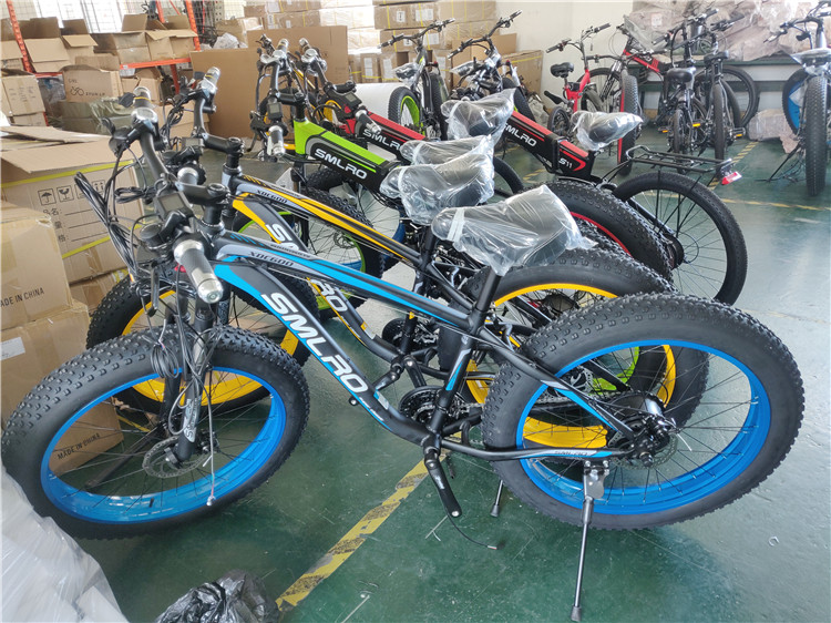 48V Fat Tire Folding Electric Bike , 30-50km/H Folding Electric Fat Bike