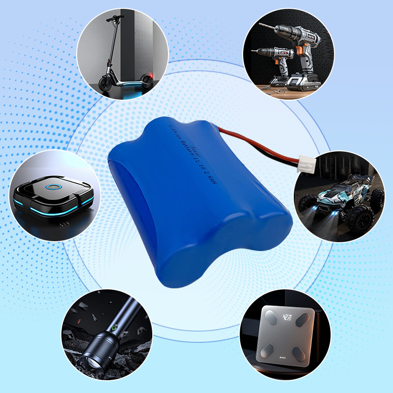 11.1v 2600mah Lithium 18650 Rechargeable Battery OEM 1000 Cycles