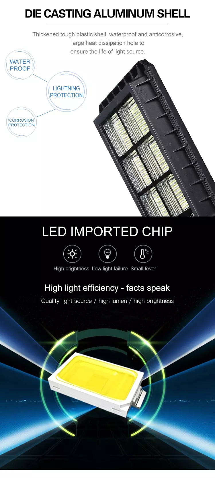 60w 120w 180w Integrated All In One Led Solar Street Light IP65 Waterproof