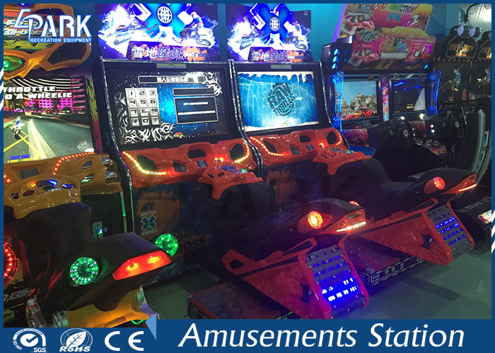 Indoor Electronic Equipment Snow Moto Racing Game Machine For Game Center