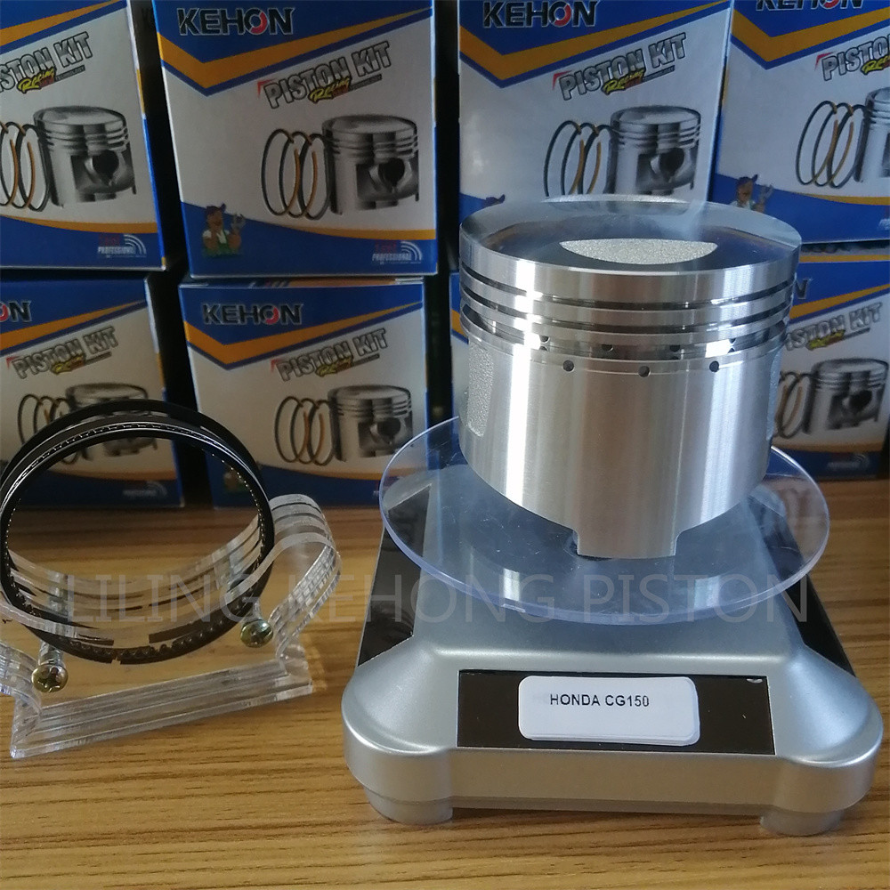 Forged Aluminum Honda Motorcycle Pistons Fit CG150 Graphite Black