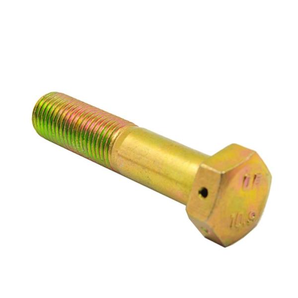 Yellow Zinc DIN933 Stainless Steel Fasteners ANSI 4.8 Stainless Sheet Metal