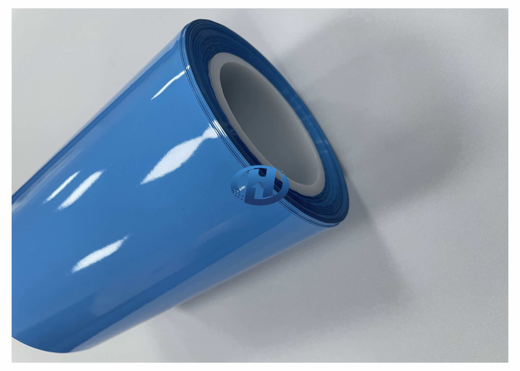 80 μm High Density Polyethylene Film Blue UV Cured Silicone Coating Film No Silicone Transfer No Residuals