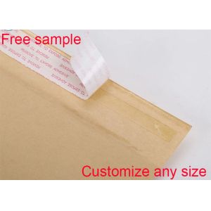 Recyclable Kraft Paper Bubble Mailers Shipping Envelopes Yellow Sealed Bubble