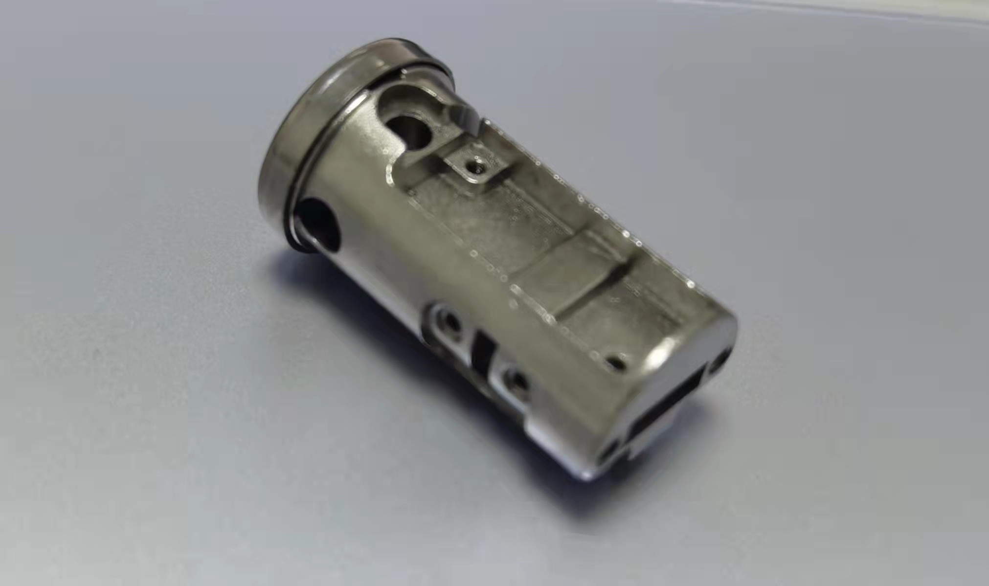 Tolerance 0.01mm Cylindrical Door Lock Parts , ISO9001 Custom Injection Molded Parts