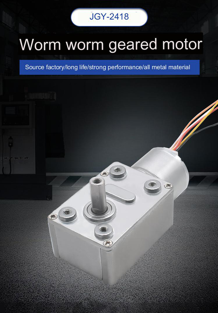 Micro Electric Dc Brushless Motor 300rpm 25w CCC With Worm Gear
