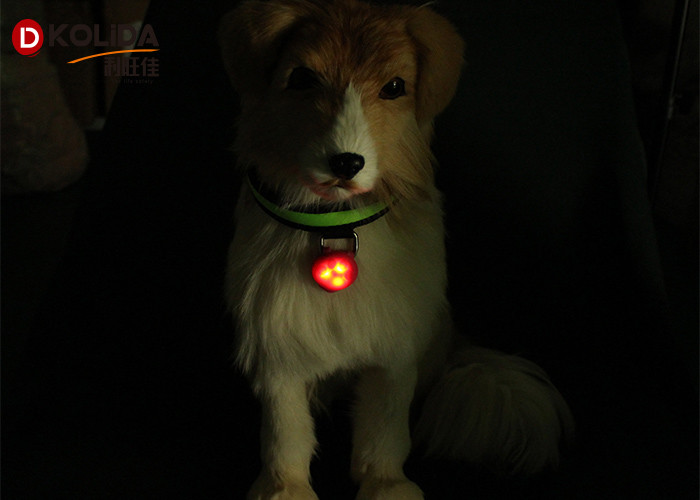 Pretty Mini Safety Dog LED Light ID Tag , LED Dog Collar Blinker Lights