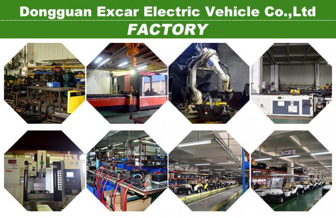 4 seats electric golf car Lithium battery in 2 seats with 2 flip seats golf cart 7