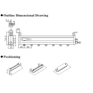 10W Power Static Control Bar ESD Ionizer 70 - 120CFM Air Volume Easy To Operate