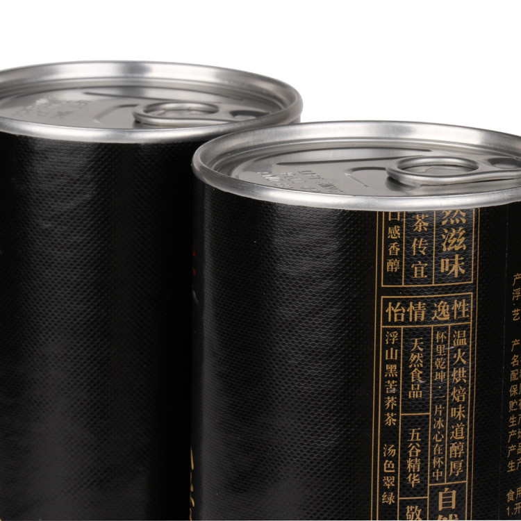 Offest Print Paper Cylinder Containers White Coated Paper Liner Tea / Coffee Use