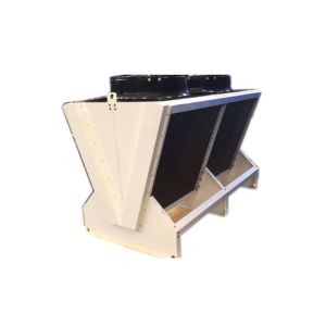 V Type Closed Circuit Submerged Cooling System Floated Coil Type Dry Cooler