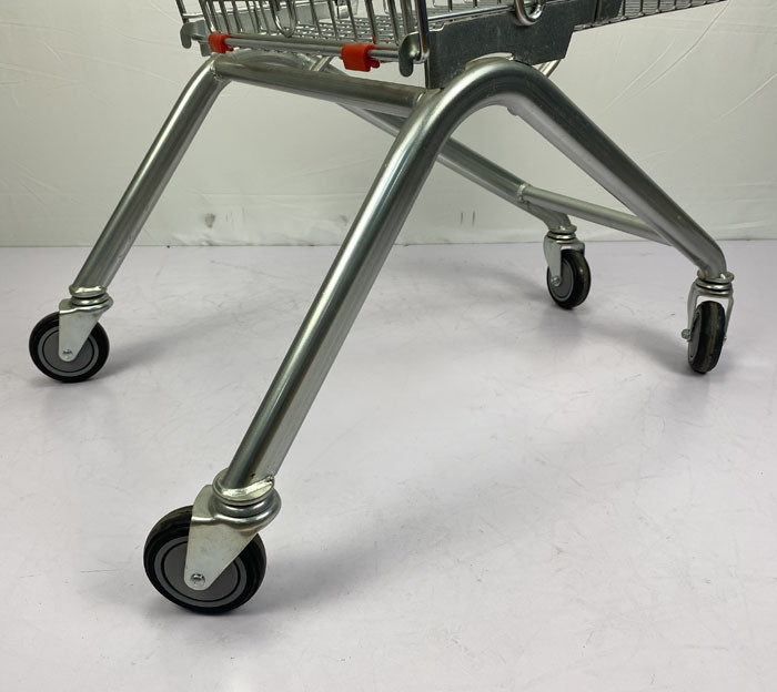 European Style 125L Q195 Steel Supermarket Trolley Cart With Child Seat