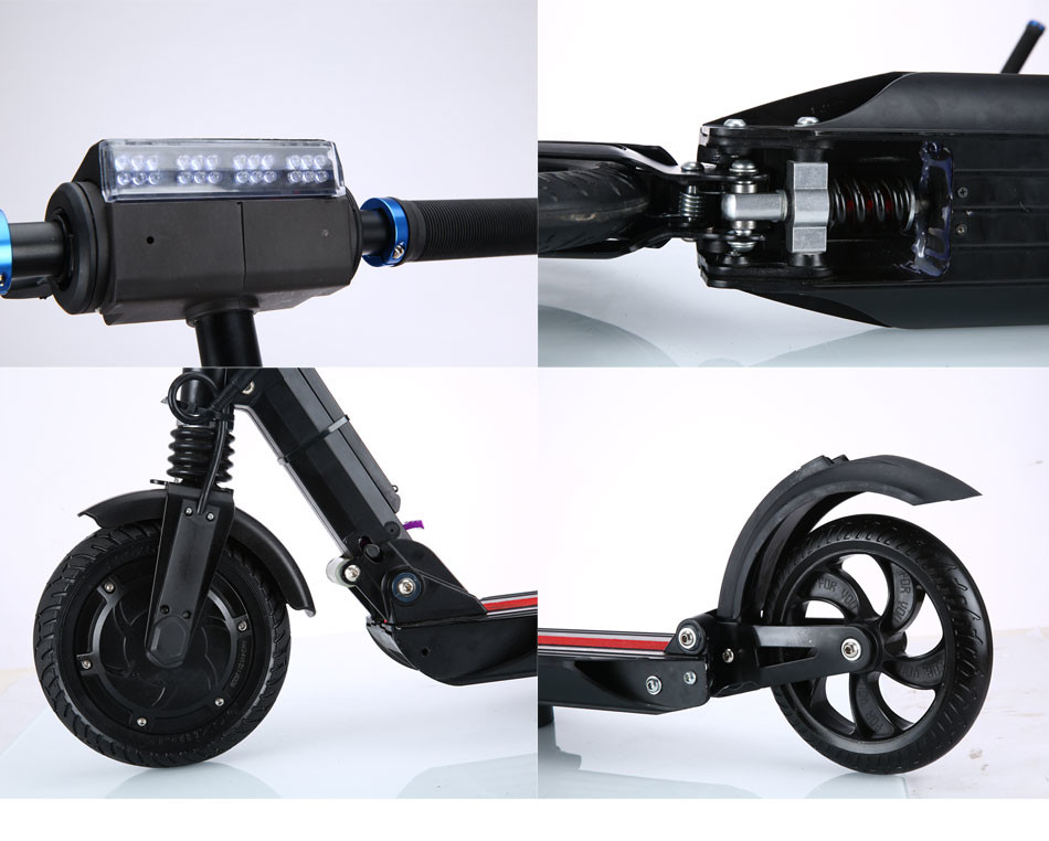 30km/H Mini Micro Electric Scooter 8 Inch Wheel With Digital Panel / Display