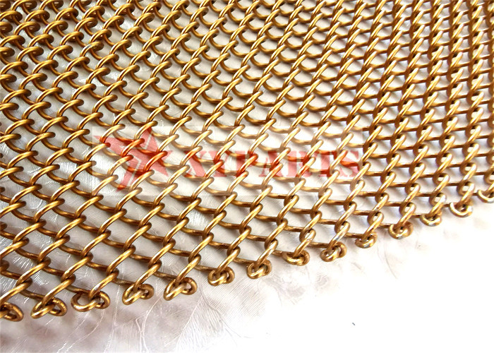 Colorful Stainless Steel Wire Chain Mesh Curtains For For Fireplace Partition