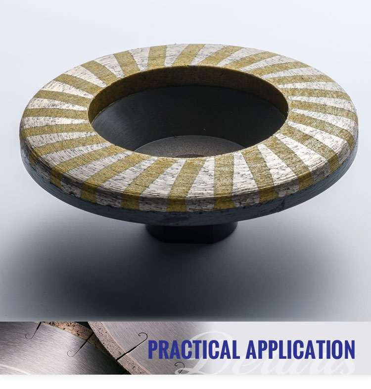 Professional Cup Wheel Diamond Grinding Wheel for Profiling Stone Slabs and Tiles