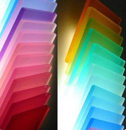 Vivid Color Malleable Translucent Acrylic Sheets Food Safe 2.5mm-15mm